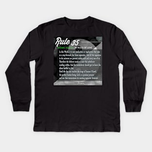 40 RULES OF LOVE - 35 Kids Long Sleeve T-Shirt